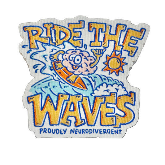 "Ride the Waves" Bundle – T-Shirt, Bucket Hat and Iron-On Patch